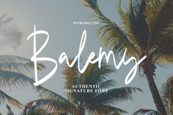 Balemy: A Handmade Font for Elegant Design