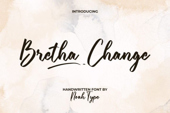 Bretha Change: A Classy Script Font
