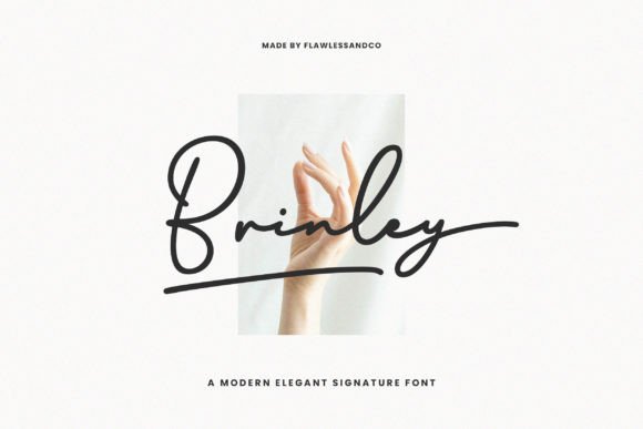 Brinley: Elegant Script Font for Craft Creators