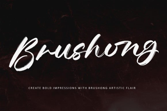 Brushong: A Bold Script Font for Digital Marketing