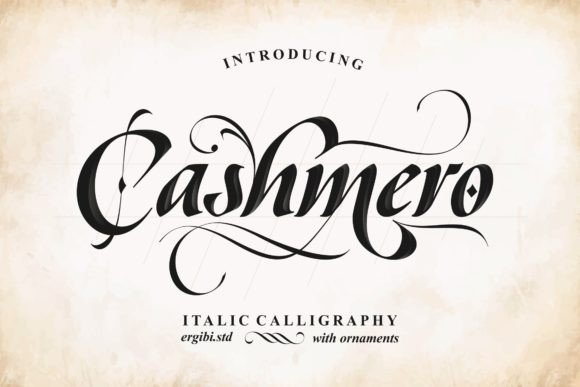 Cashmero: A Script Font for Real-World Design