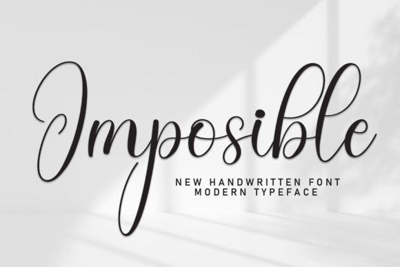 Imposible: A Handwritten Font for Web Design