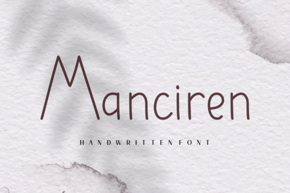 Manciren: A Modern Handwritten Typeface