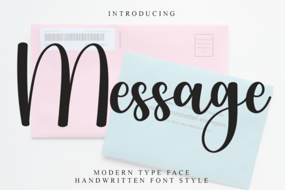 Message: A Trendy Handwritten Font for Web Design