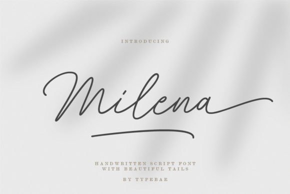Milena: A Graceful Script Font for Web Design