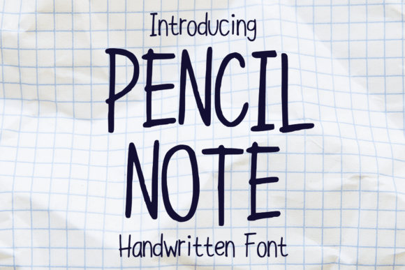 Pencil Note: A Handwritten Font for Editorial Design