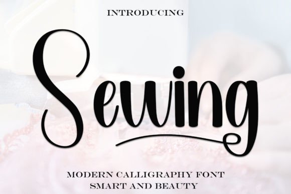 Sewing: A Festive Font for Marketing