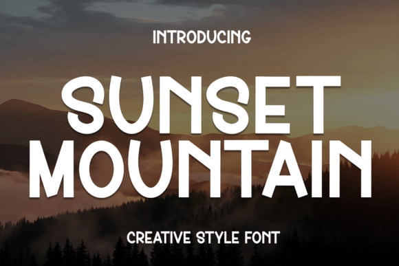 Sunset Mountain Font