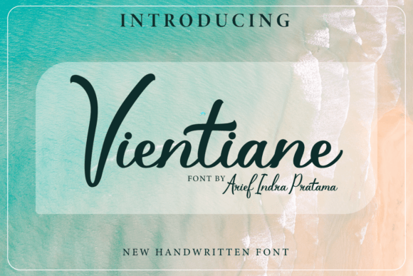 Vientiane Font: Elegant Script for Craft Projects