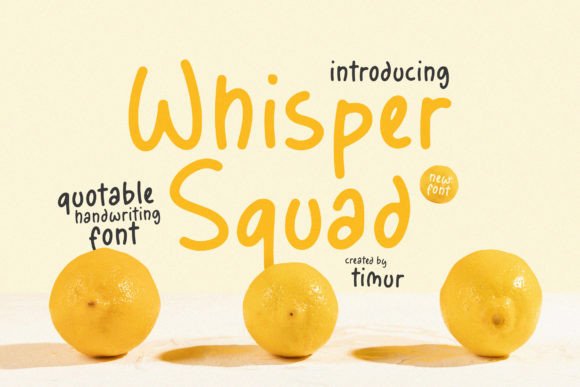 Whisper Squad Font: A Whimsical Design Tool