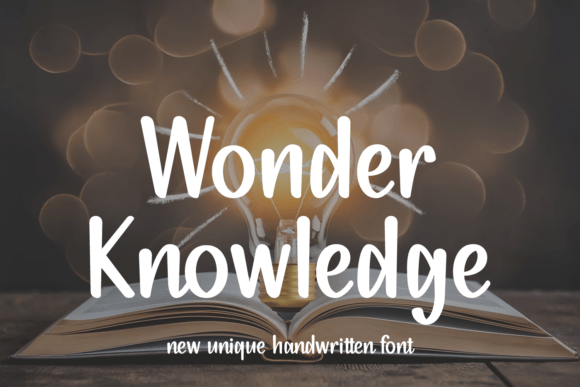 Wonder Knowledge Font for Creative Projects